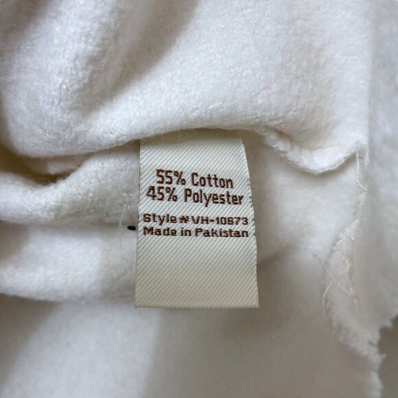 Vintage Havana Hoodie Lace up Back Crop Sweatshirt Cream Long Branch NJ - Picture 7 of 10